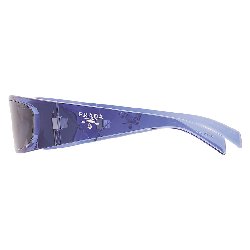 Prada Dark Grey Wrap Men's Sunglasses PR A19S 15R5S0 60