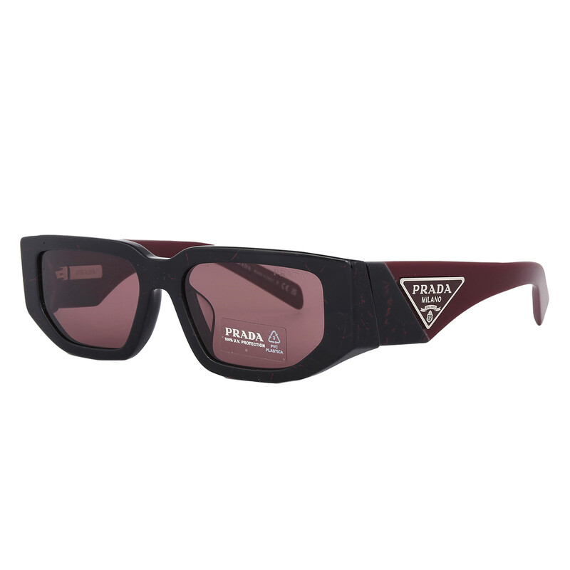 Prada Dark Violet Rectangle Men's Sunglasses PR 09ZSF 11F08S 55