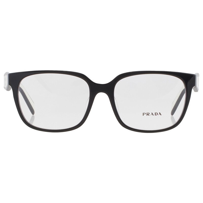 Prada Demo Rectangular Ladies Eyeglasses PR 17ZVF 1AB1O1 55