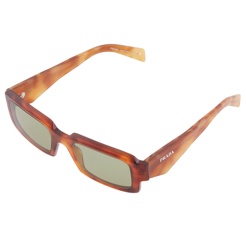 Prada Green Rectangular Men's Sunglasses PR 27ZS 11P60C 54