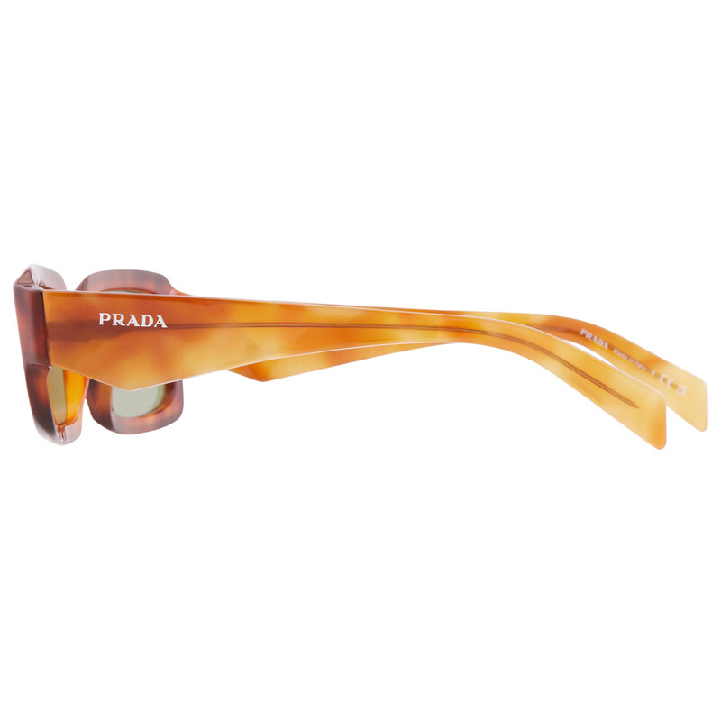 Prada Green Rectangular Men's Sunglasses PR 27ZS 11P60C 54