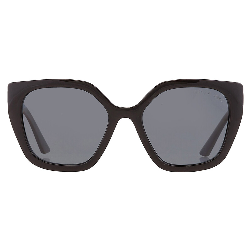 美品 PRADA プラダ サングラス 上品 イタリア製 ロゴ バタフライ グレー Prada Grey Butterfly Ladies Sunglasses PR 24XS 1AB5Z1 52