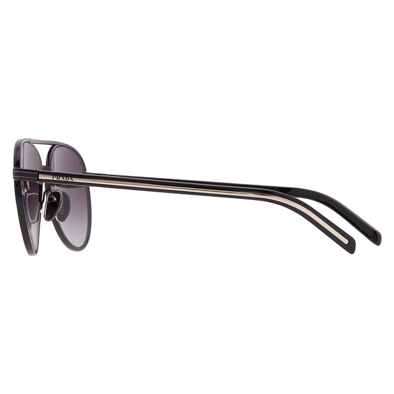 Prada Grey Gradient Pilot Ladies Sunglasses PR B57S AAV90A  display picture 1