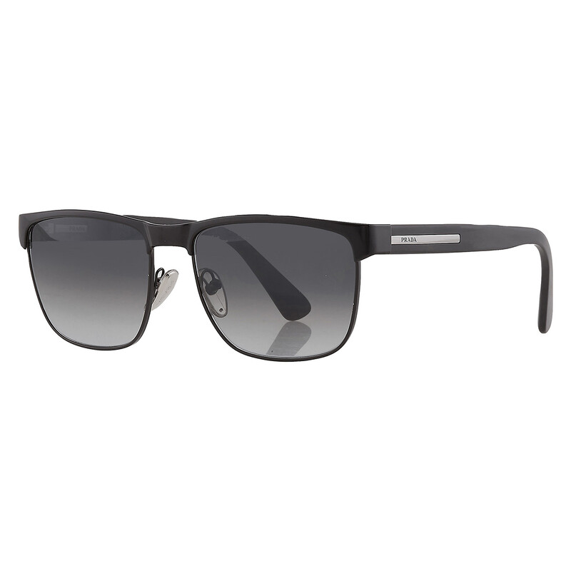 Prada Grey Gradient Rectangular Men's Sunglasses PR 66ZS 1BO06T 58