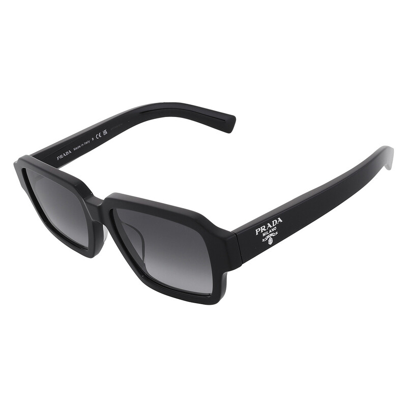 Prada Grey Gradient Square Men's Sunglasses PR 02ZSF 1AB06T 54