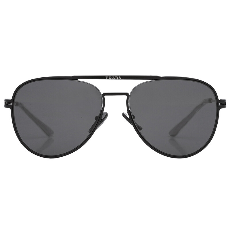 Prada Grey Pilot Men's Sunglasses PR 54ZS 1BO5S0 57 8056597744485