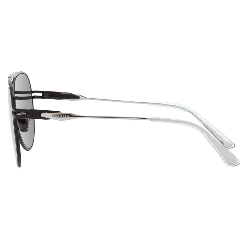 Prada Grey Pilot Men's Sunglasses PR 54ZS 1BO5S0 57 8056597744485