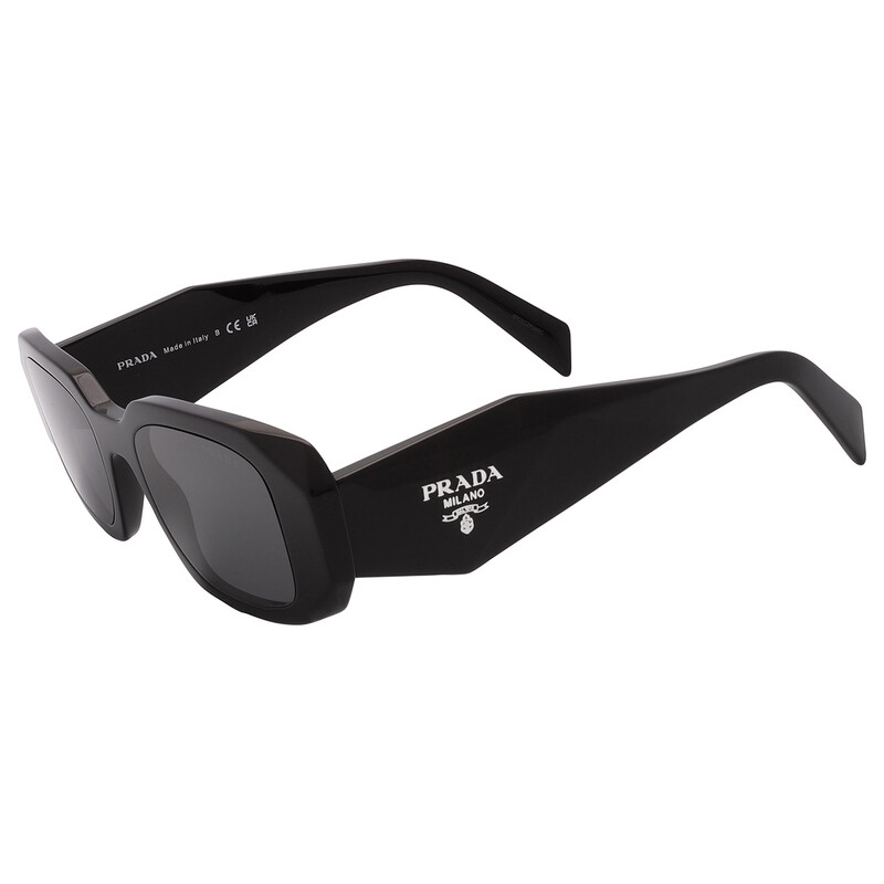 Prada Grey Rectangular Ladies Sunglasses PR 17WS 1AB5S0 49