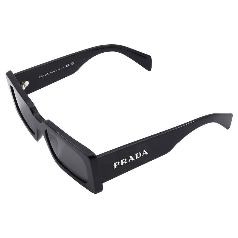 Prada Grey Rectangular Ladies Sunglasses PR A07S 1AB5S0 52