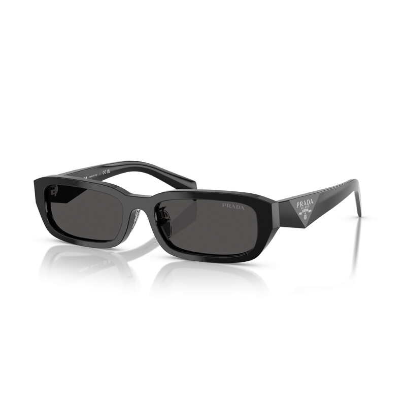 Prada Grey Rectangular Ladies Sunglasses PR B06SF 16K08Z 55