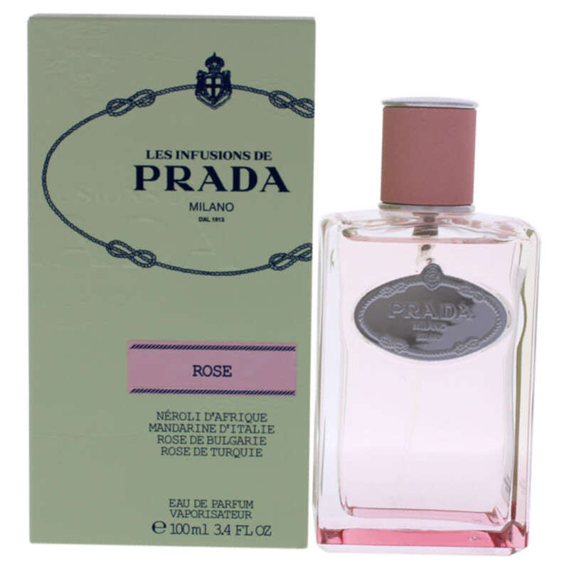 Prada Infusion De Rose for Ladies by Prada Eau De Parfum Spray 3.4