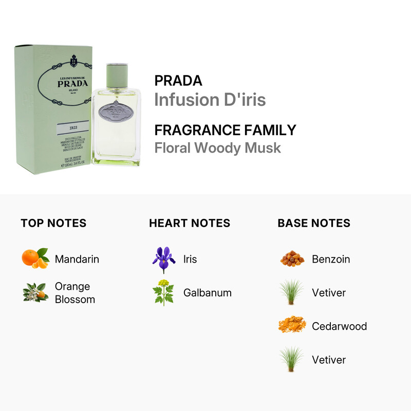Prada Infusion Diris / Prada EDP Spray 3.4 oz (100 ml) (w
