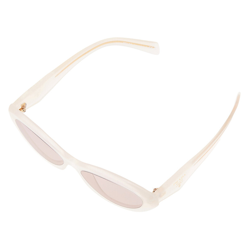 Prada Light Brown Oval Ladies Sunglasses PR 26ZS 12V4I2 55