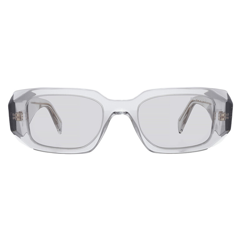 Prada Light Grey Rectangular Ladies Sunglasses PR 17WS 12R30B 49