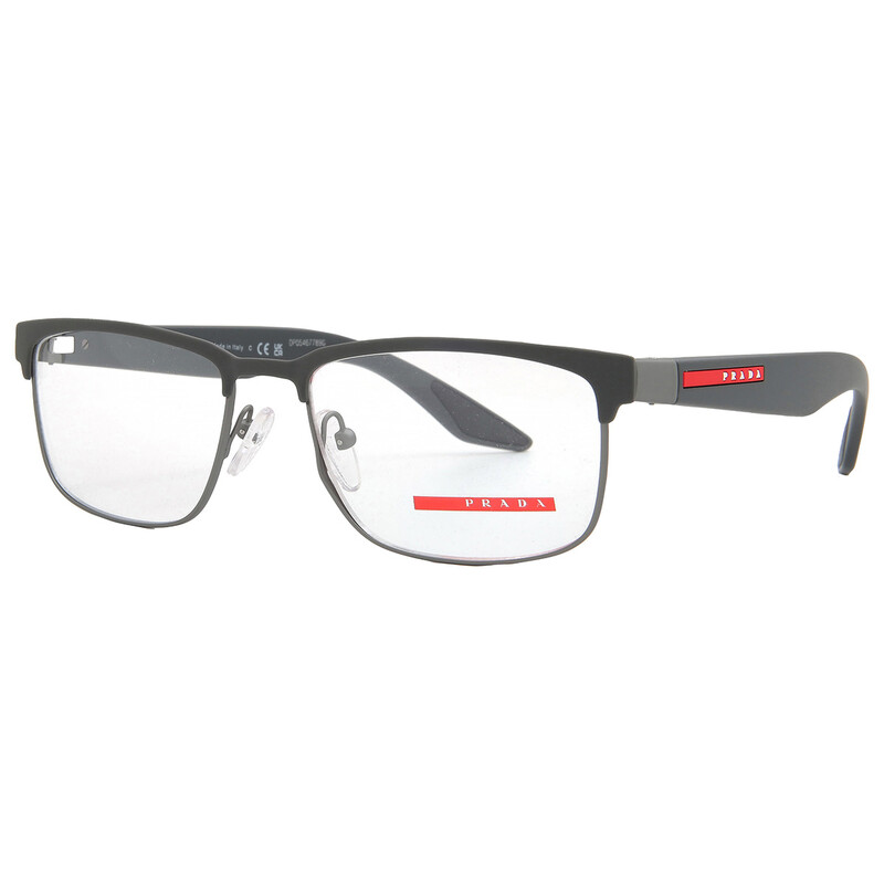 Prada Linea Rossa Demo Rectangular Men's Eyeglasses PS 51PV 06P1O1