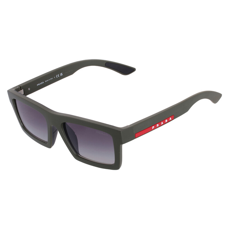 Prada Linea Rossa Grey Gradient Rectangular Men's Sunglasses PS