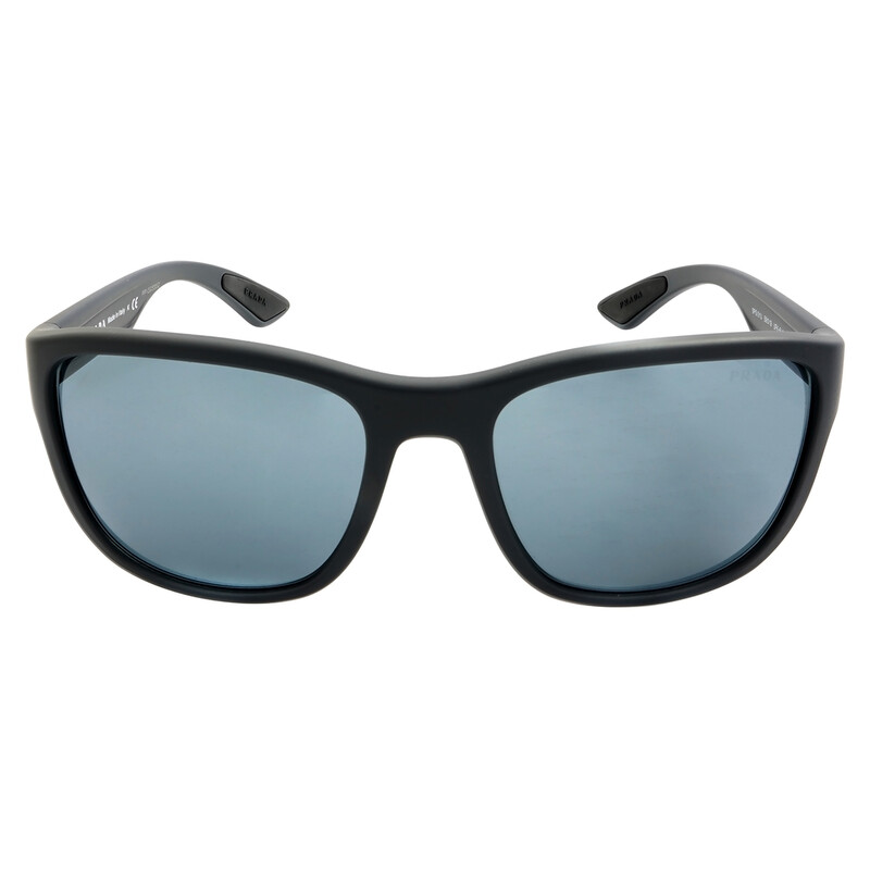 Prada Linea Rossa Grey Mirror Square Men's Sunglasses PS 01US