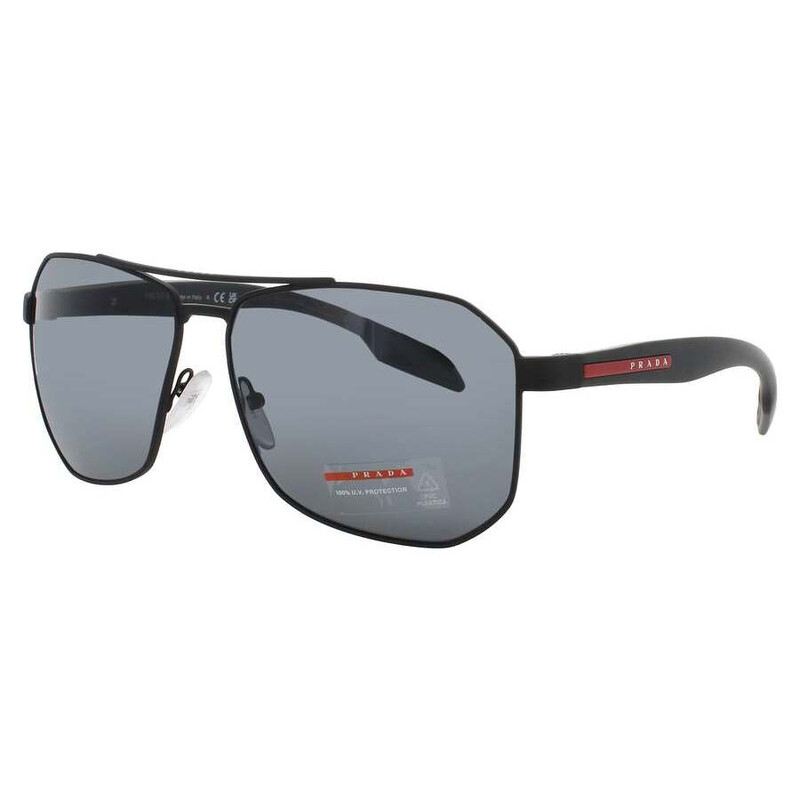 Prada Linea Rossa Grey Navigator Men's Sunglasses PS 51VS DG05Z1
