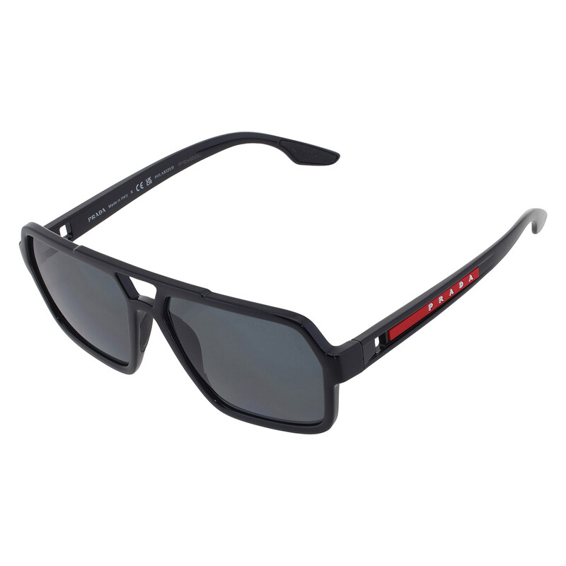 Prada Linea Rossa Polarized Dark Grey Navigator Men's Sunglasses