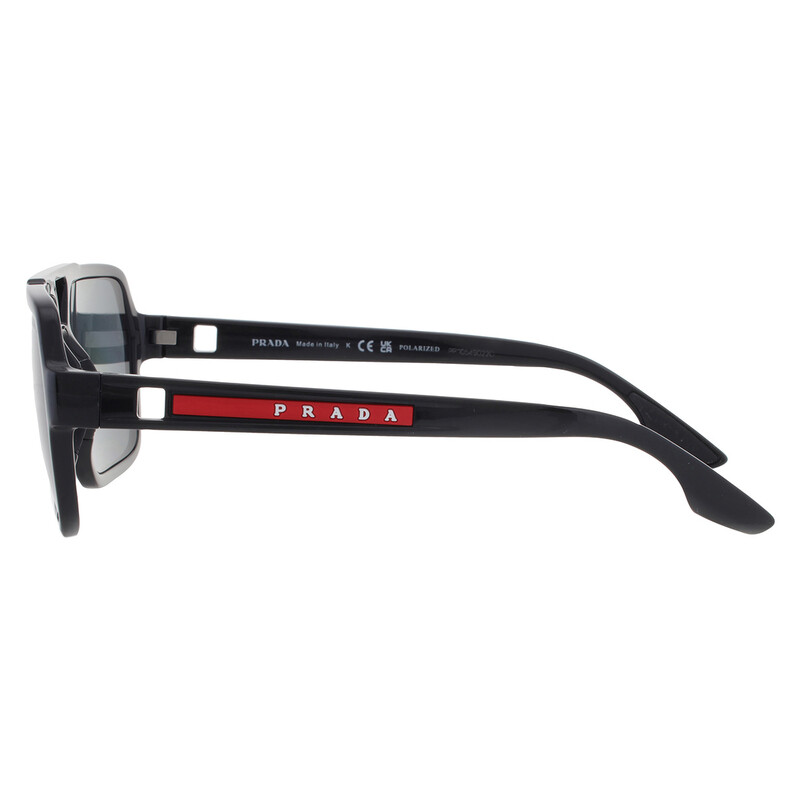 Prada Linea Rossa Polarized Dark Grey Navigator Men's Sunglasses