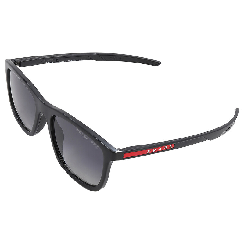 Prada Linea Rossa Polarized Grey Gradient Square Men's Sunglasses