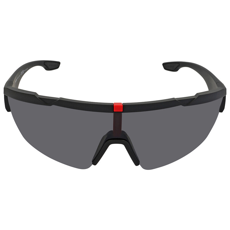 Prada Linea Rossa Polarized Grey Shield Men's Sunglasses PS 03XS
