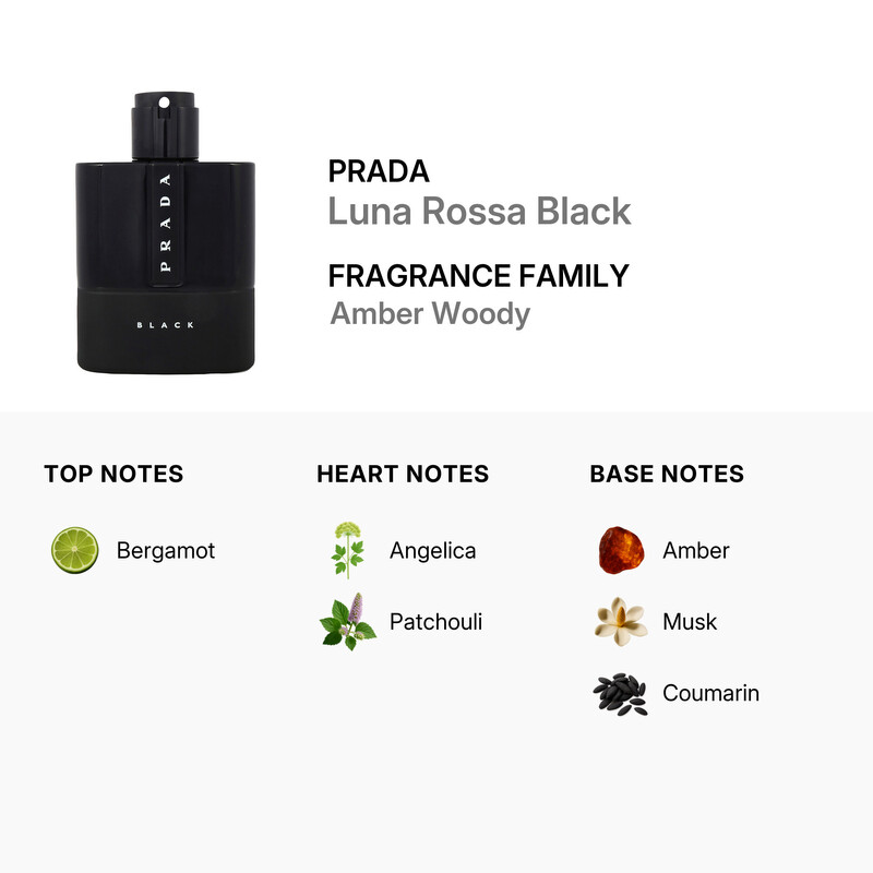 Prada Luna Rossa Black / Prada EDP Spray 3.4 oz (100 ml) (m