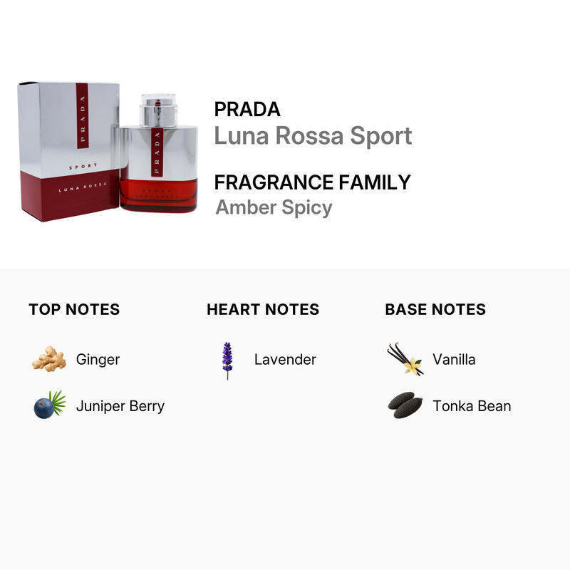 Prada Luna Rossa Sport / Prada EDT Spray 1.7 oz (50 ml) (m