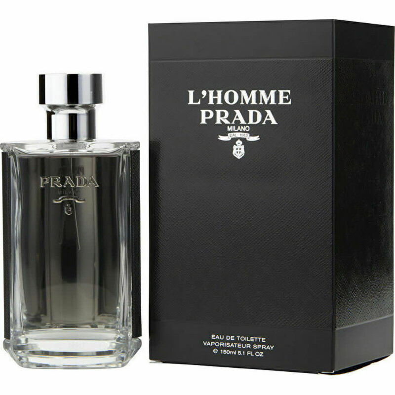 Prada Men's L'homme EDT Spray 5 oz (150 ml) 8435137749614 - Prada