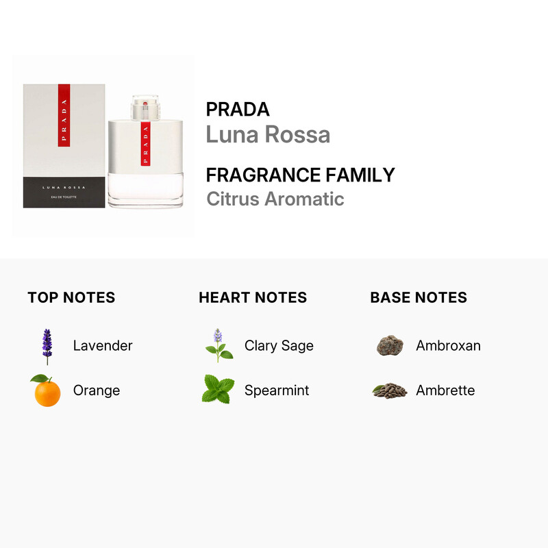Prada Men's Luna Rossa EDT 5 oz (150 ml) 8435137729173 - Prada