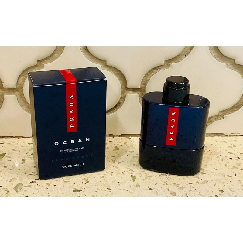 Prada Men's Luna Rossa Ocean Eau de Parfum EDP 0.3 oz Fragrances