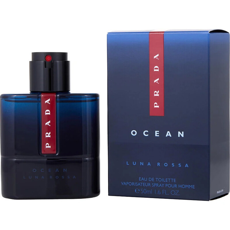 Prada Men's Luna Rossa Ocean EDT Spray 1.6 oz Fragrances 3614273556187