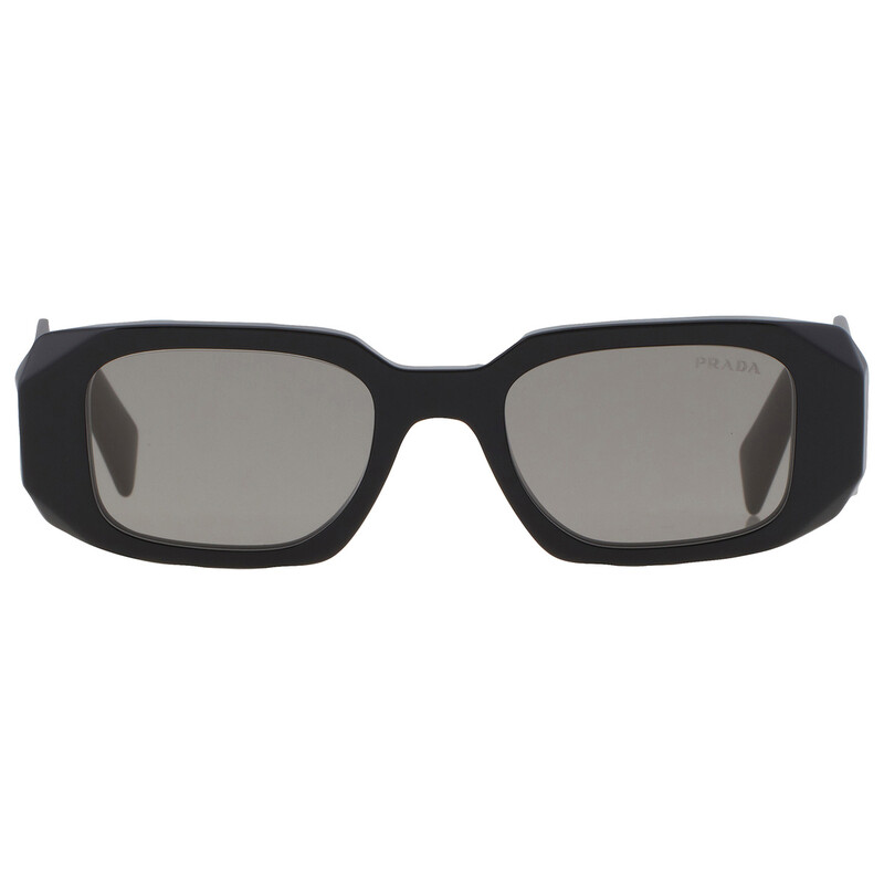 Prada Multilayer Mirror Black Rectangular Ladies Sunglasses PR