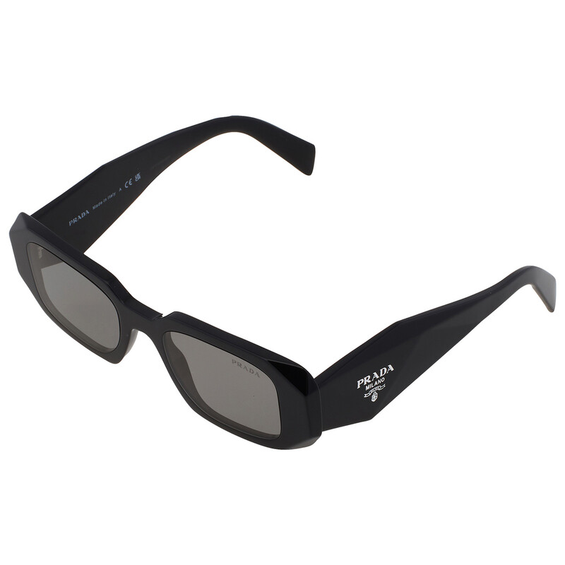 Prada Multilayer Mirror Black Rectangular Ladies Sunglasses PR