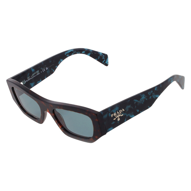 Prada Petrol Green Rectangular Men's Sunglasses PR A01S 18Z40K 53