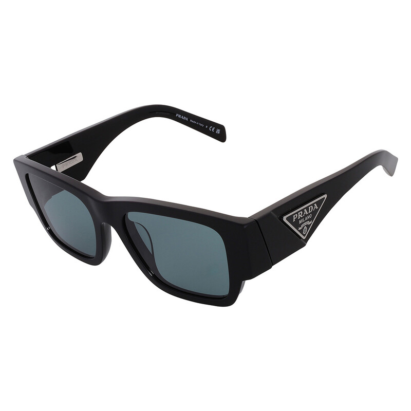 Prada Petrol Green Square Men's Sunglasses PR 10ZSF 16K40K 55