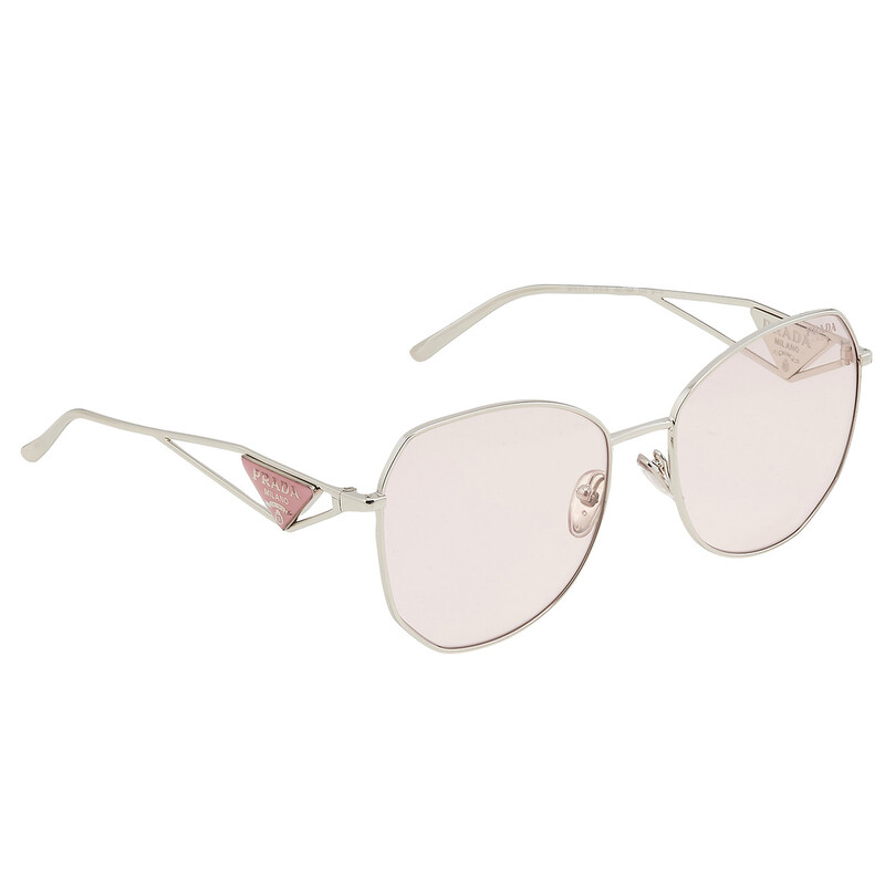 Prada Pink Photochromic Irregular Ladies Sunglasses PR 57YS  display picture 3