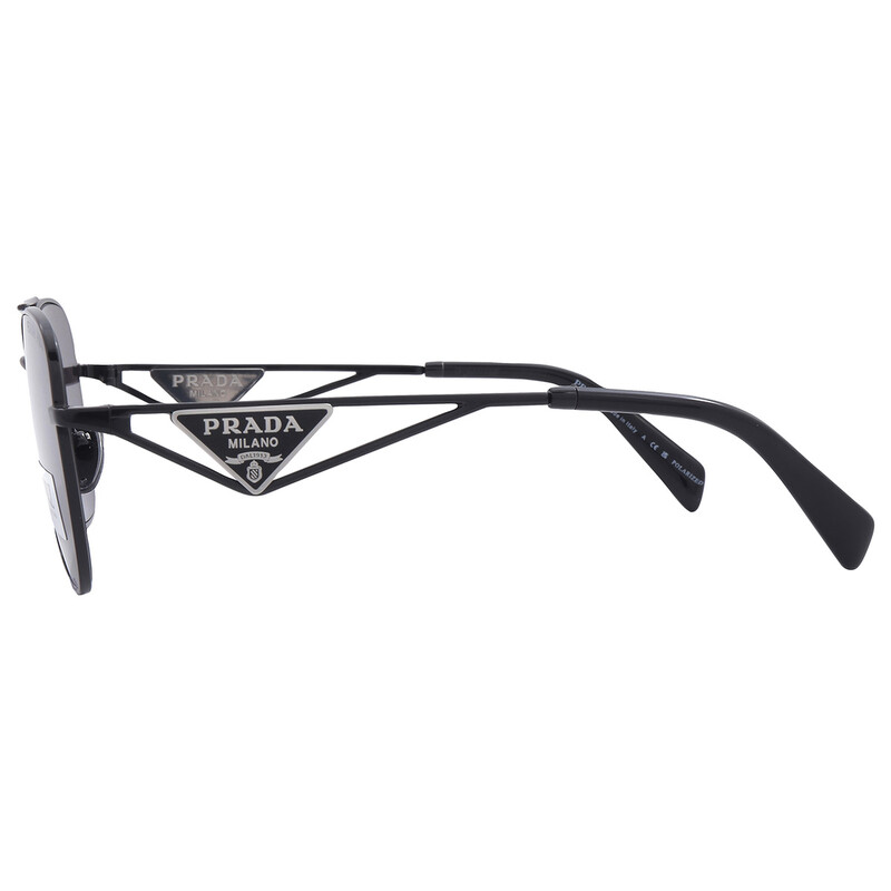 Prada Polarized Grey Navigator Ladies Sunglasses PR A50S 1AB5Z1