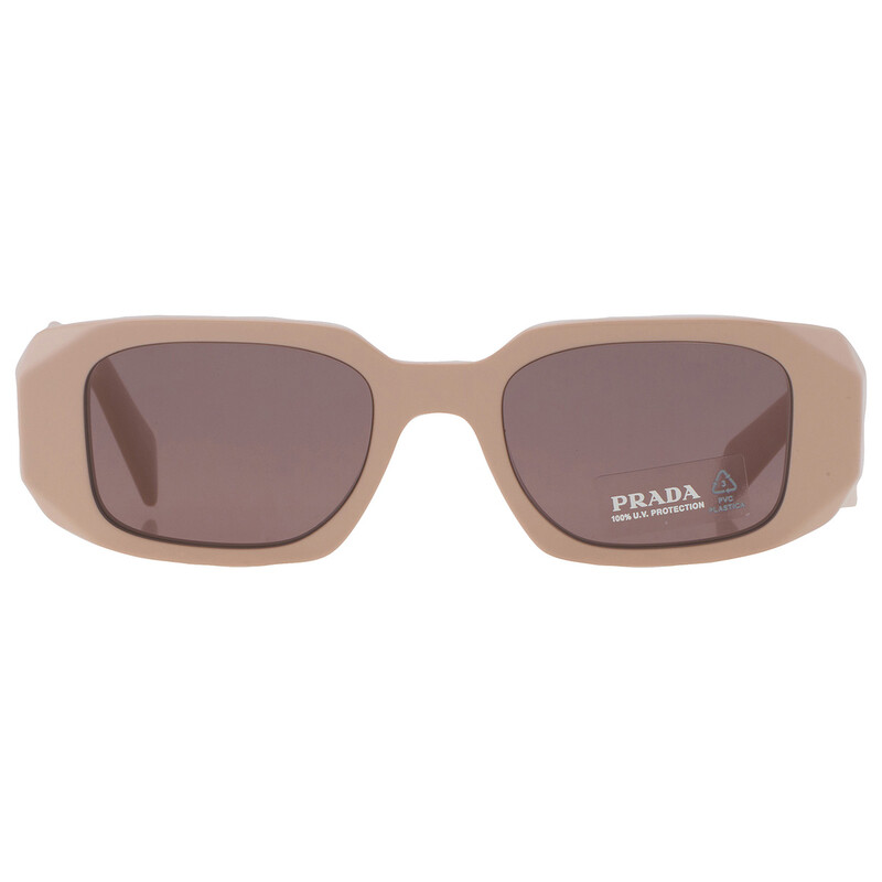 Prada Purple Brown Rectangular Ladies Sunglasses PR 17WS  display picture 3
