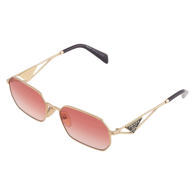 Prada Red Gradient Geometric Ladies Sunglasses PR A51S 5AK40C 58