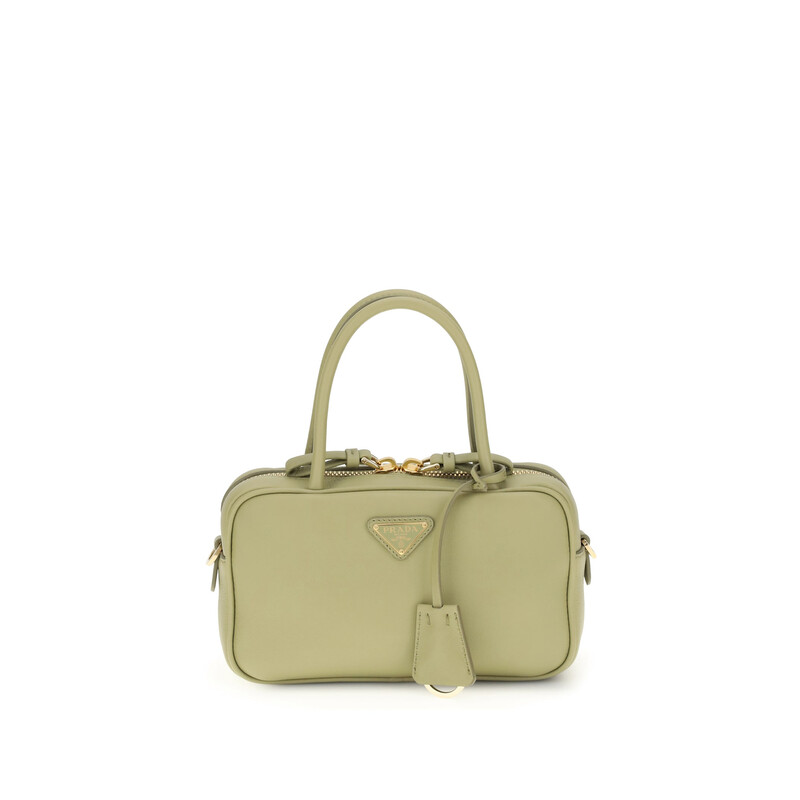 Prada Sage Green Leather Handbag 1BB1522CYS F0362 8056811206430