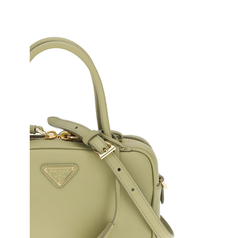 Prada Sage Green Leather Handbag 1BB1522CYS F0362 8056811206430