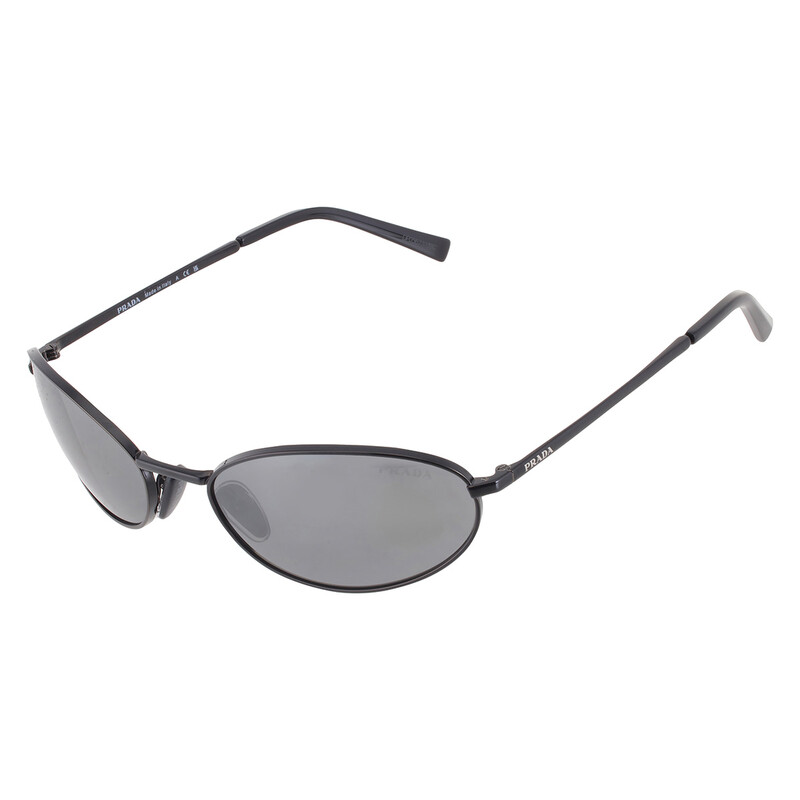 Prada Silver Mirror Oval Ladies Sunglasses PR A59S 1AB60G 59