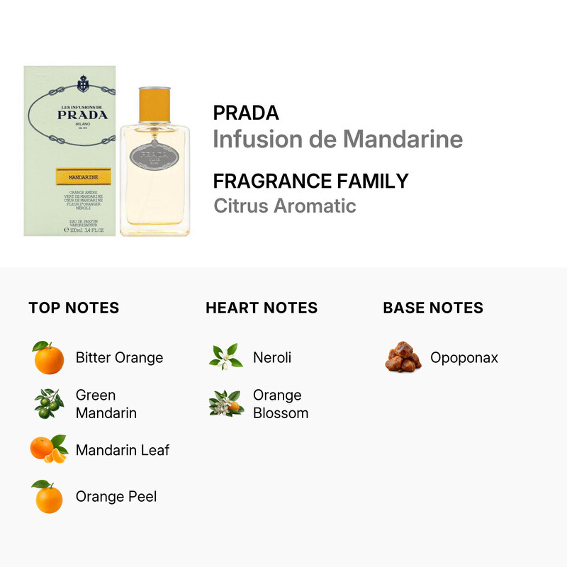 Prada Unisex Infusion Mandarine EDP Spray 3.4 oz Fragrances