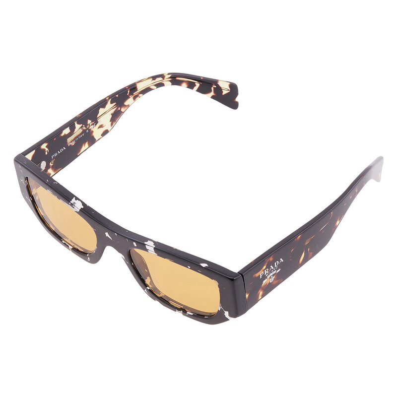 Prada Yellow Rectangular Unisex Sunglasses PR A01S 15O10C 53