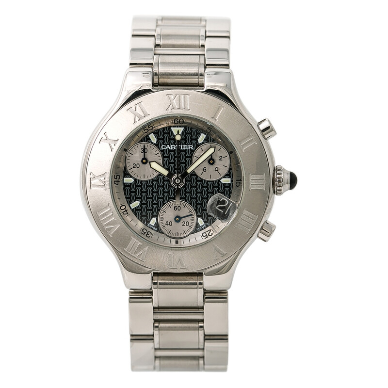 Cartier Pre-owned Cartier 21 Chronoscaph Chronograph Quartz Black