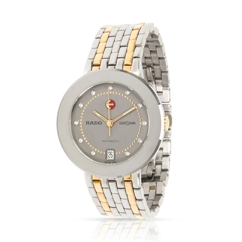Rado Pre-owned Rado Diastar Automatic Diamond Grey Dial Watch