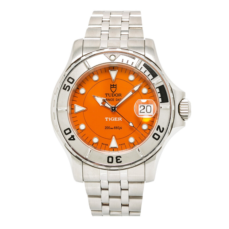 Tudor Pre-owned Tudor Prince Automatic Orange Dial Men's Watch