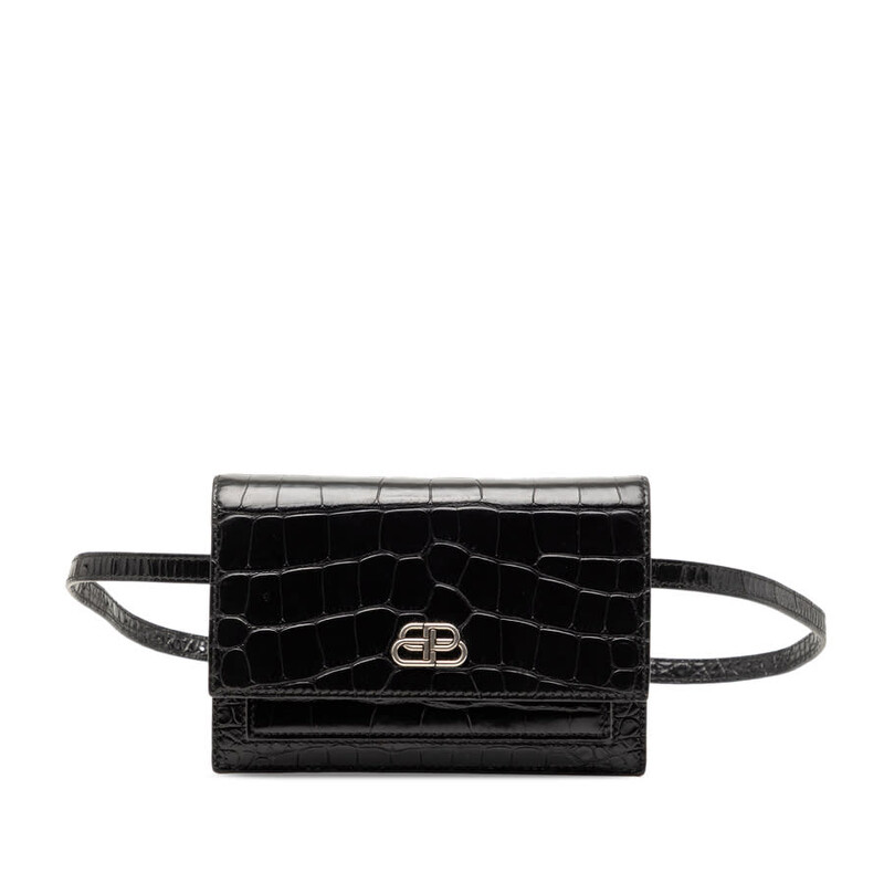 Balenciaga Croc Small Bag Balenciaga White Crocodile Embossed