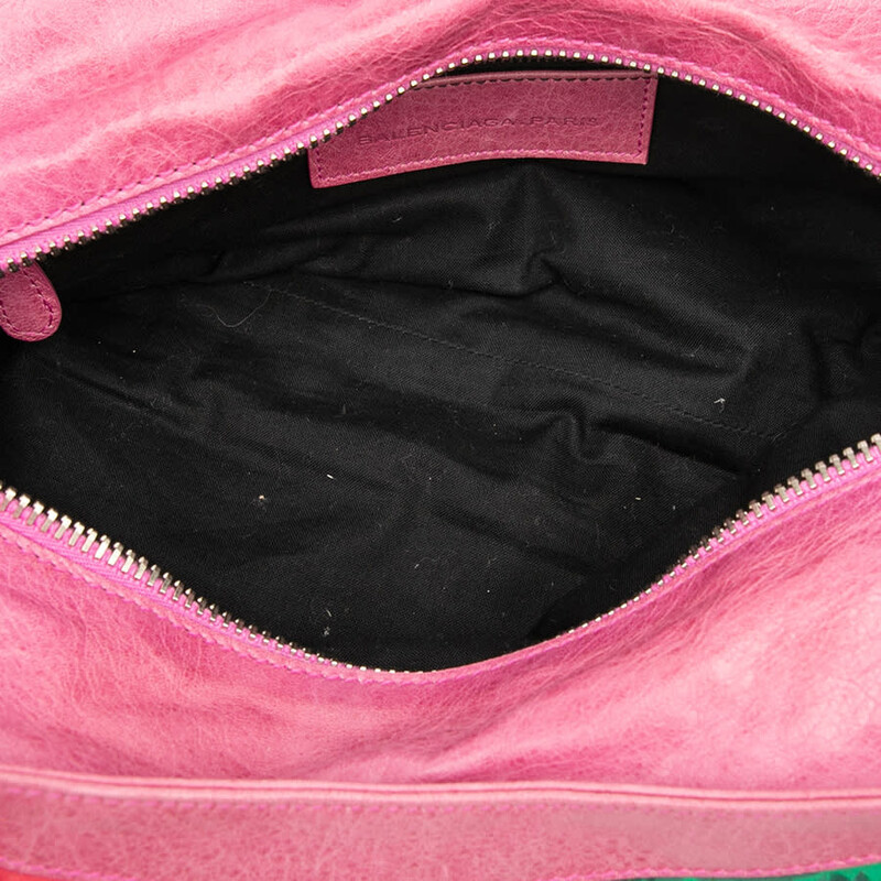 Balenciaga Pre-owned Balenciaga Lambskin and Satin Floral Print